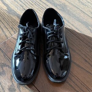 Boys patent leather dress shoes